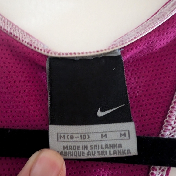 Nike Women's White and Pink Sports Bra - Picture 4 of 4